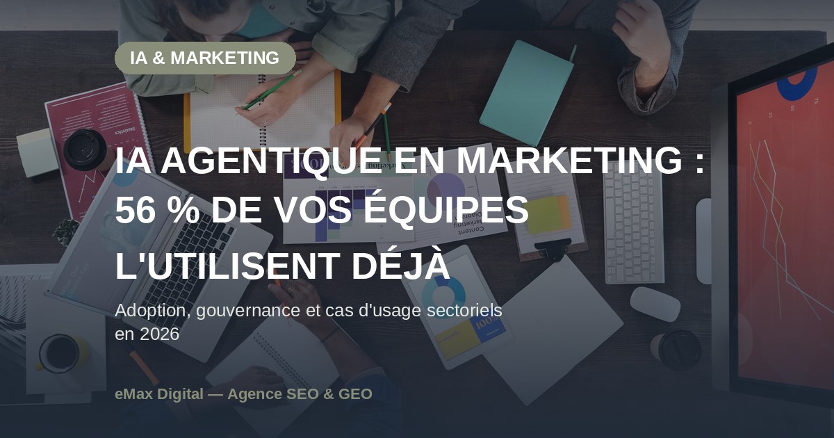 IA agentique en marketing : adoption par les équipes en 2026